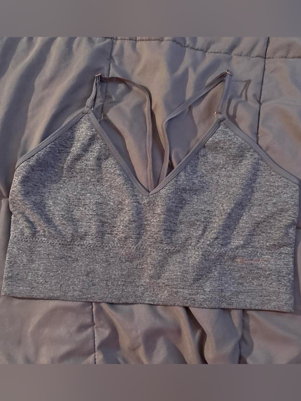 Seamless grey Sports Bralette - Women’s Intimates